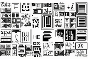 Spell out "Shanny" in binary, or some other computer/tech-looking art. tattoo idea