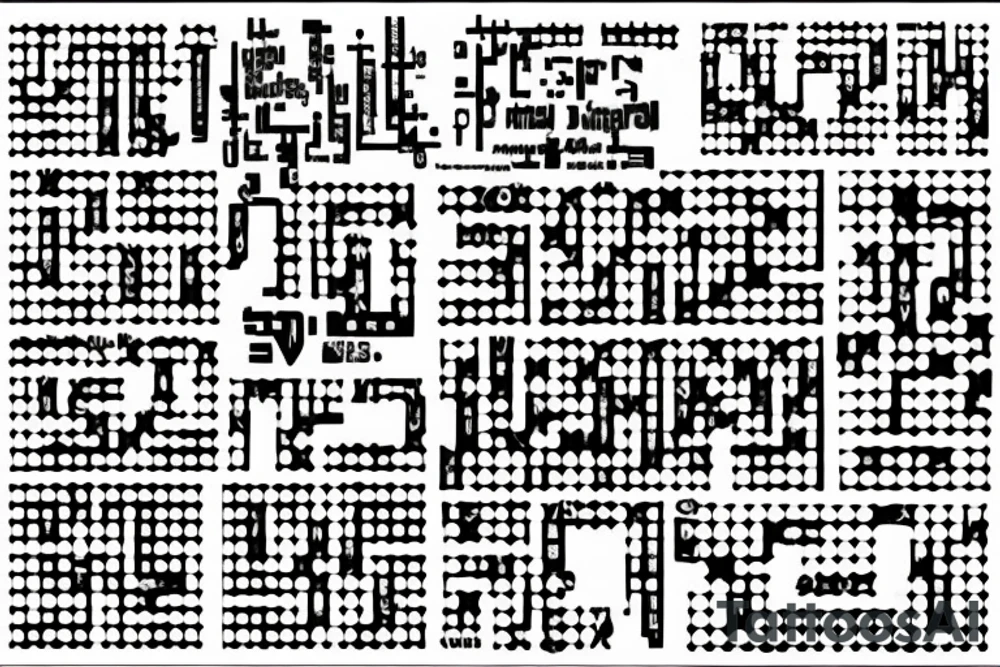 Spell out "Shanny" in binary, or some other computer/tech-looking art. tattoo idea