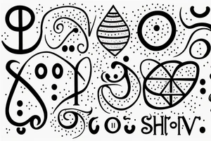 Spell out "Shanny" in binary tattoo idea