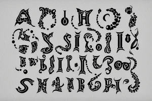 Spell out "Shanny" in binary tattoo idea
