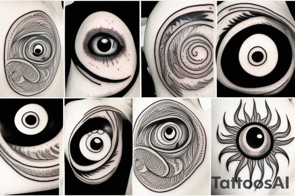 fibonacci sequence and an eyeball tattoo idea