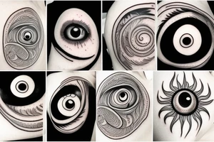 fibonacci sequence and an eyeball tattoo idea