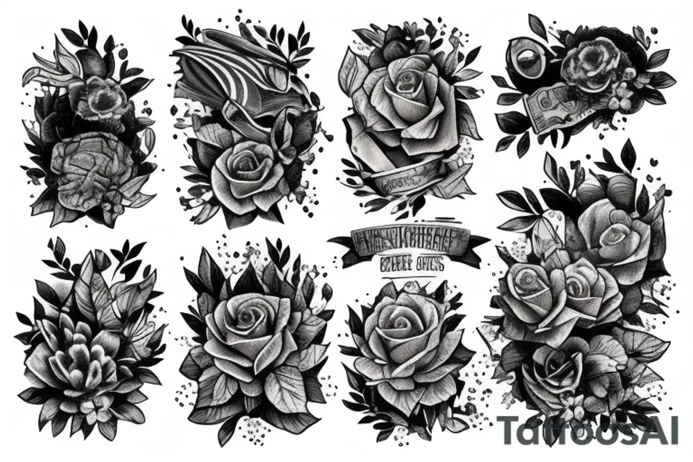 Book in nature tattoo idea