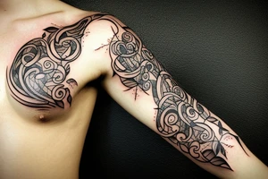 Book covered in vines tattoo idea