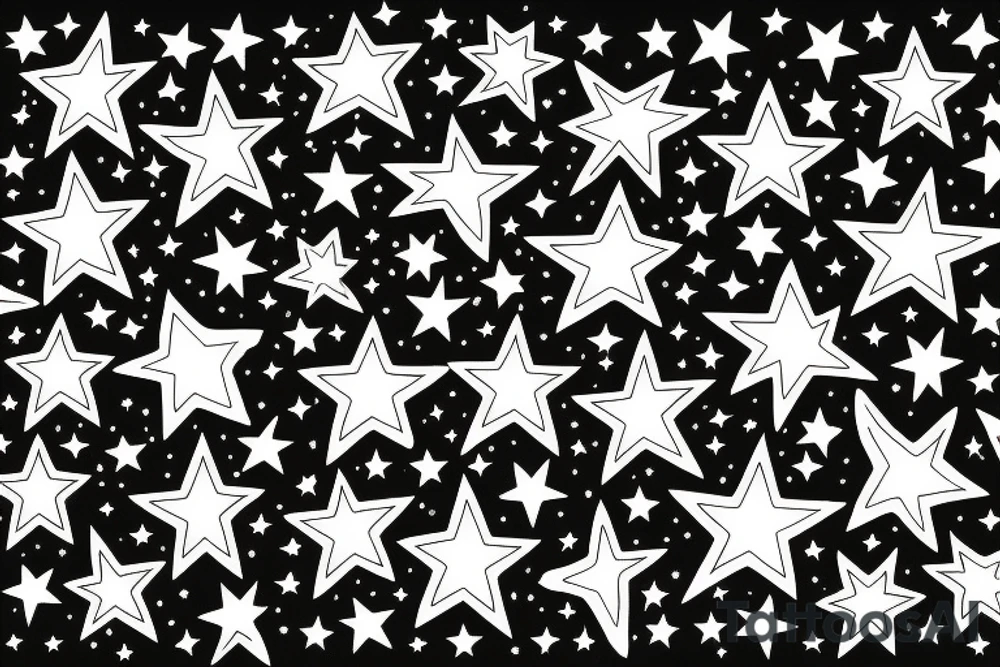 stars on a wrist tattoo idea