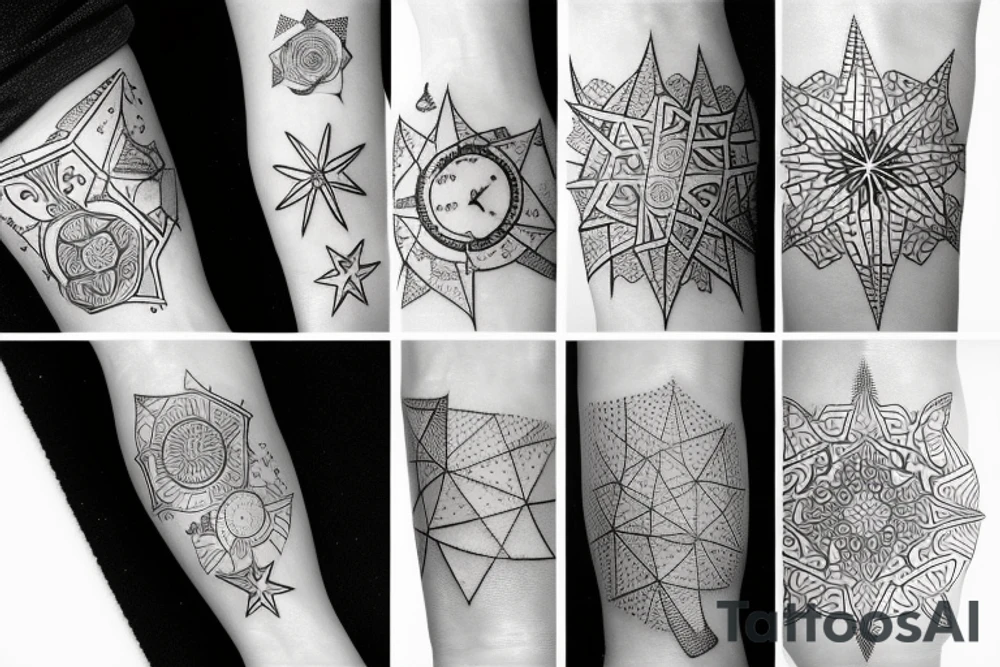 stars on a wrist tattoo idea