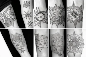 stars on a wrist tattoo idea