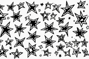 stars on a wrist tattoo idea