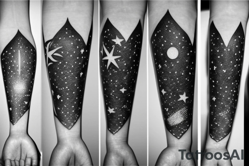 stars on wrist tattoo idea