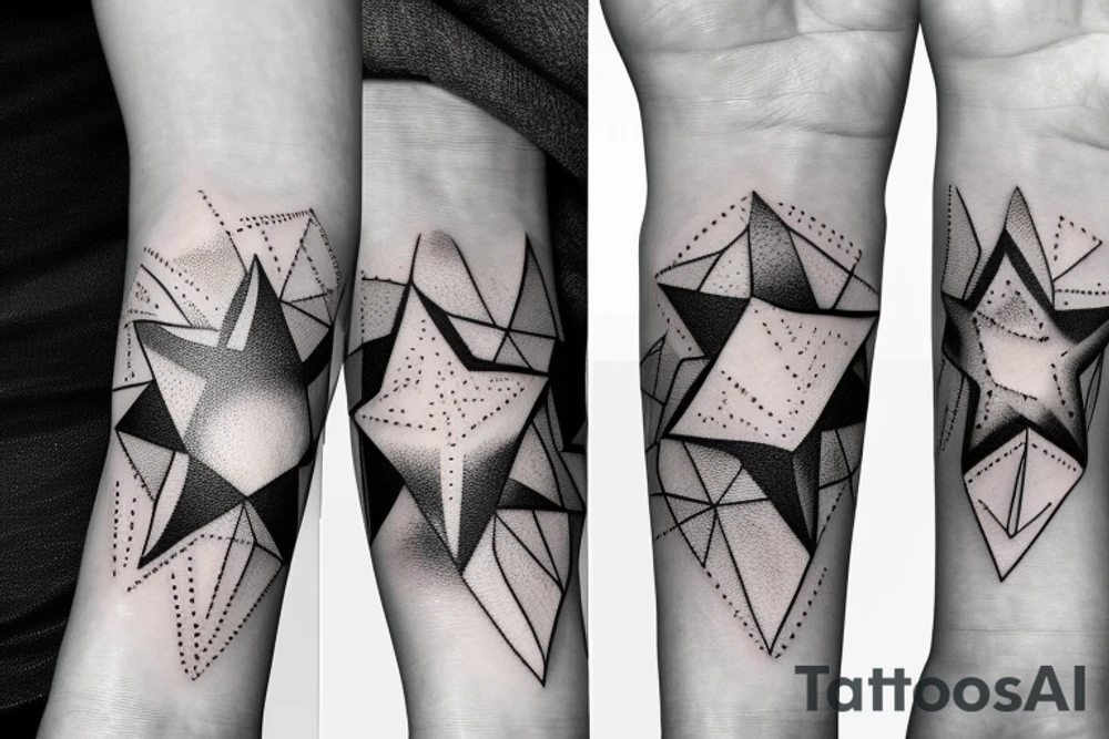 gemini constellation stars on wrist tattoo idea