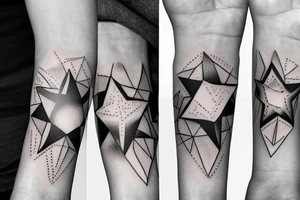 gemini constellation stars on wrist tattoo idea