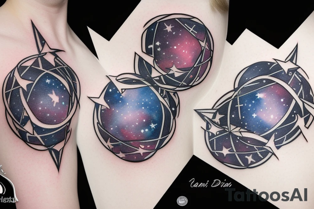 gemini constellation tattoo idea