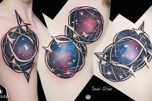 gemini constellation tattoo idea