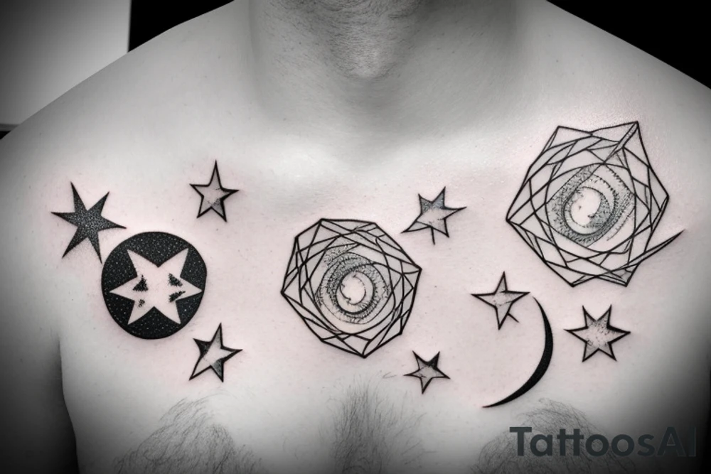 gemini constellation tattoo idea