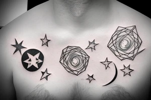 gemini constellation tattoo idea