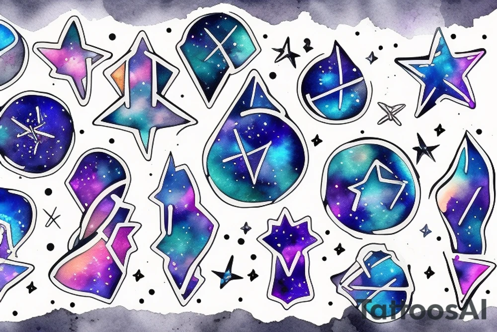 gemini constellation tattoo idea