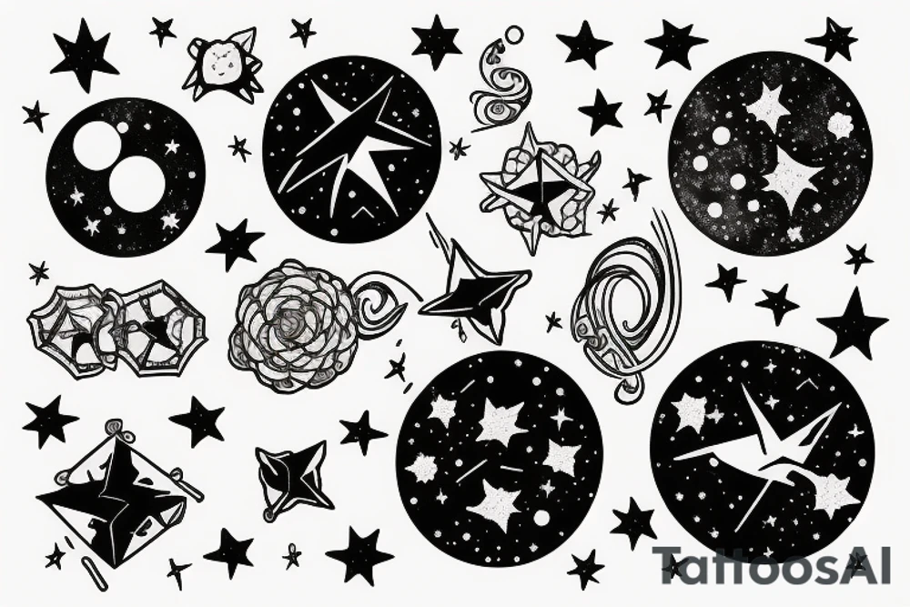 gemini constellation tattoo idea