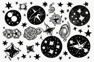 gemini constellation tattoo idea