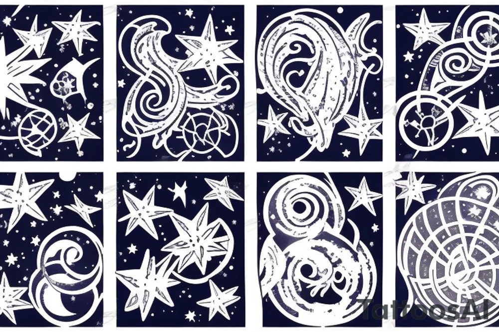 gemini constellation tattoo idea