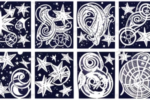 gemini constellation tattoo idea