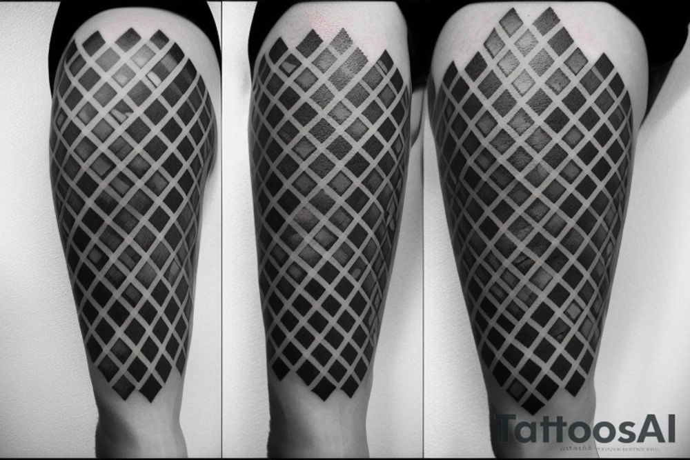 three stars with perfect geometric proportions next to each other tattoo idea