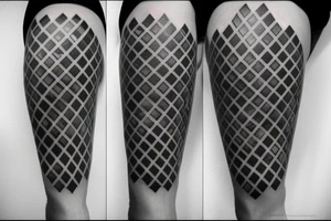 three stars with perfect geometric proportions next to each other tattoo idea