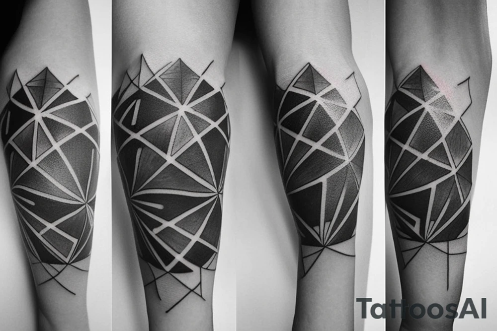 stars with perfect geometric proportions next to each other tattoo idea