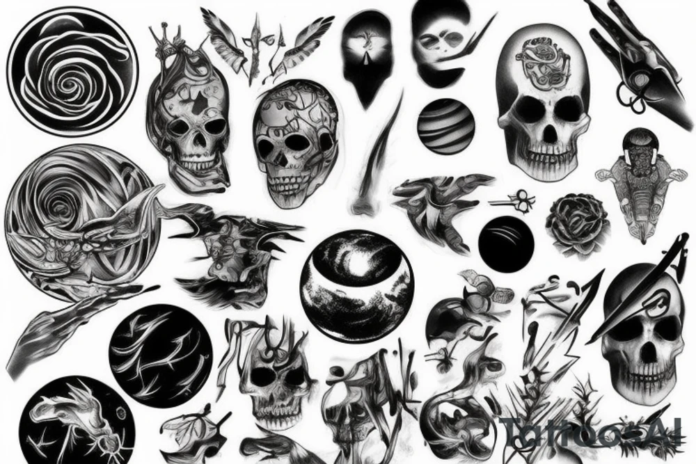 planet tattoo idea