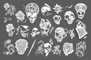 звезды tattoo idea