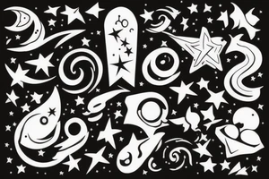 night sky tattoo idea