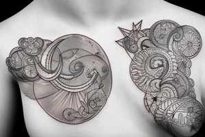 night sky tattoo idea