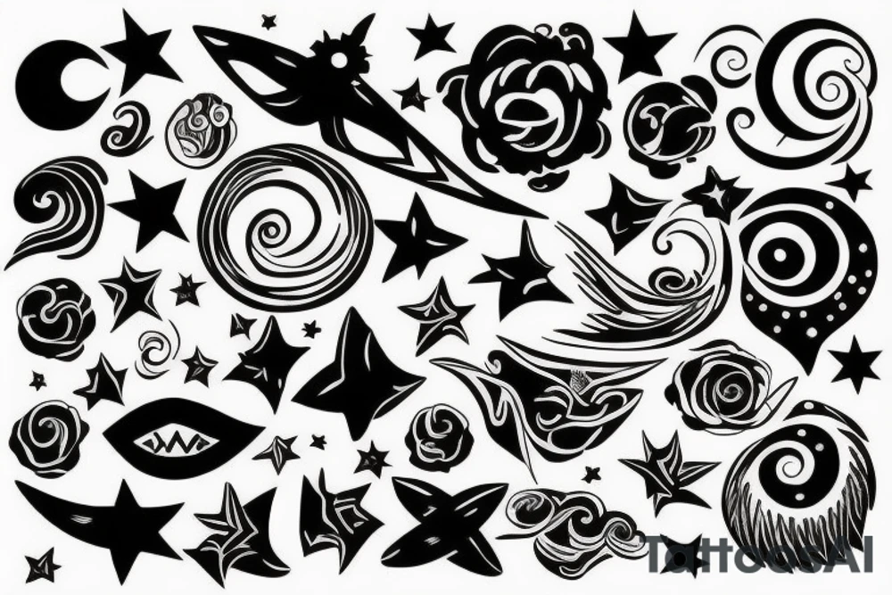 night sky tattoo idea