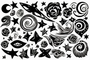 night sky tattoo idea