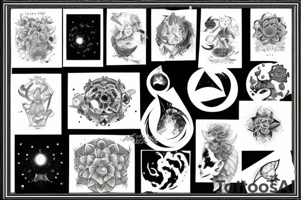 night sky tattoo idea