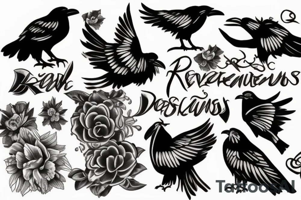 Ravens tattoo idea