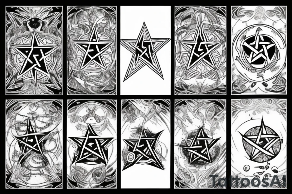 pentagram tattoo idea