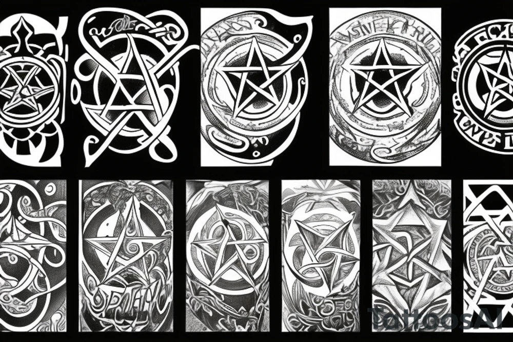 pentagram tattoo idea