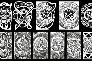 pentagram tattoo idea