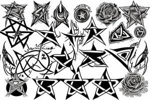pentagram tattoo idea
