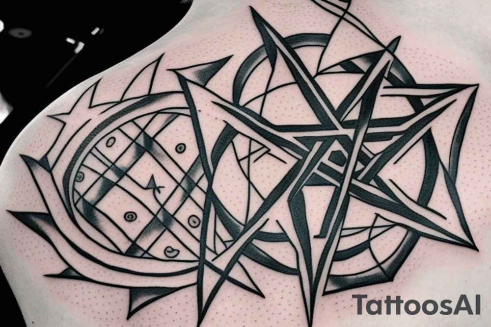 pentagram tattoo idea