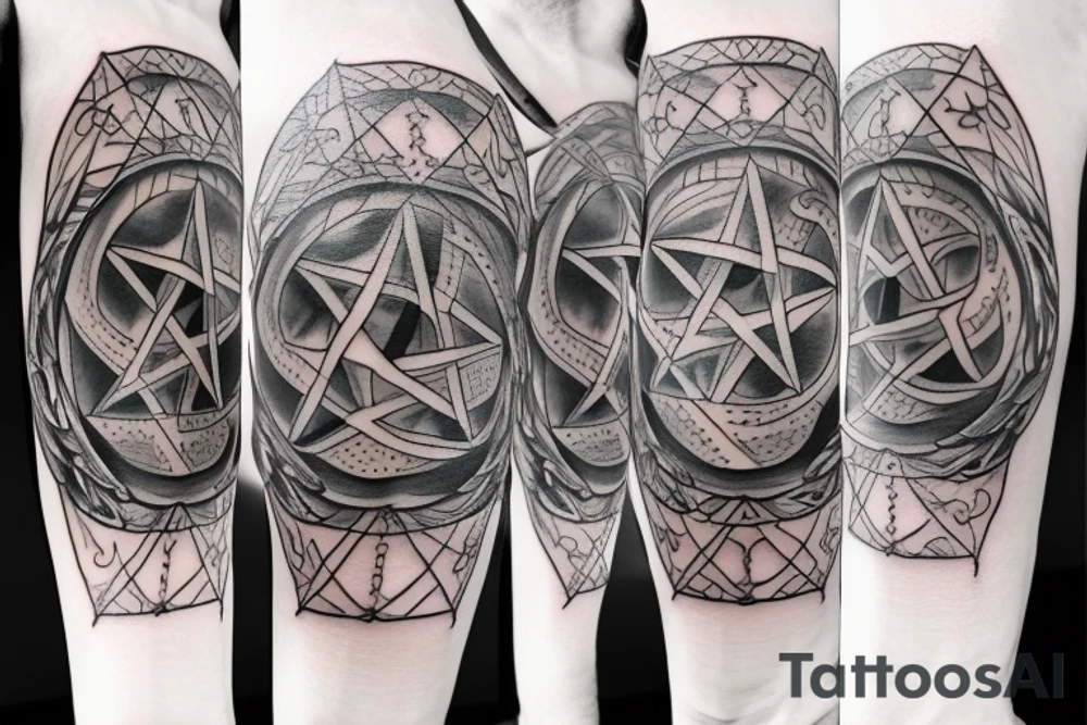 pentagram tattoo idea