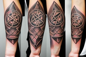pentagram tattoo idea