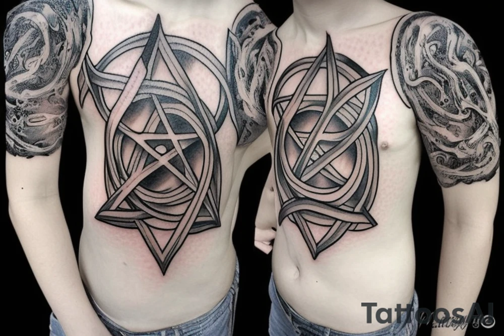 pentagram tattoo idea