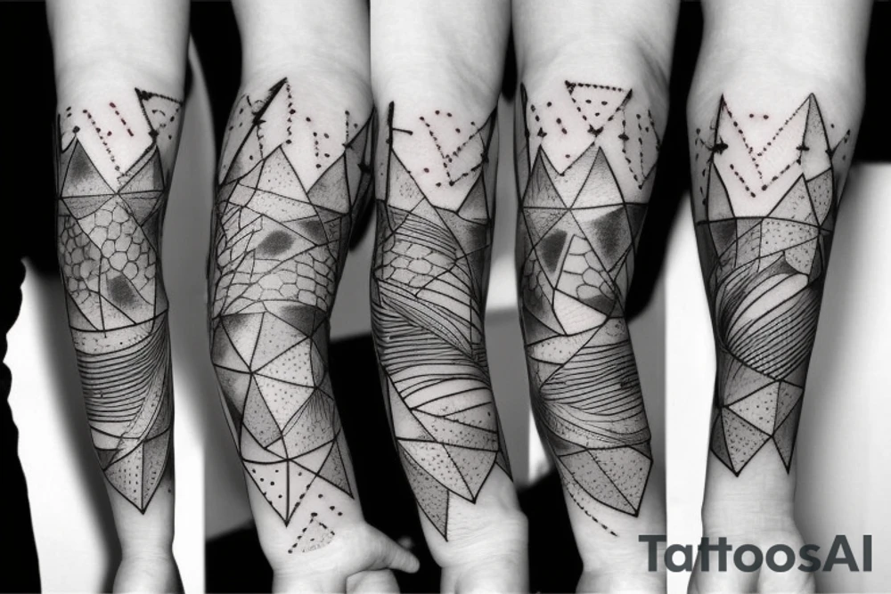 stars on forearm tattoo idea