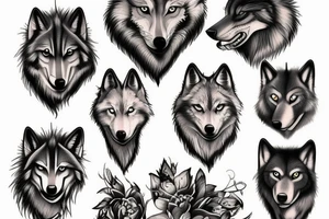 cringe wolf tattoo idea