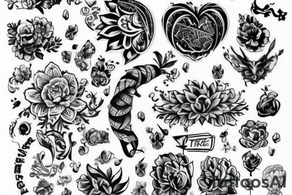 Нарисуй тату в стиле трайбл тонкий для девушки на поясницу tattoo idea