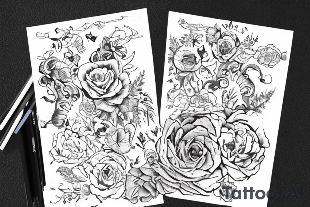 Нарисуй тату в стиле трайбл тонкий для девушки на поясницу tattoo idea