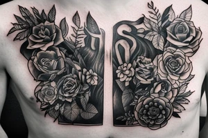 Book in the forest tattoo idea