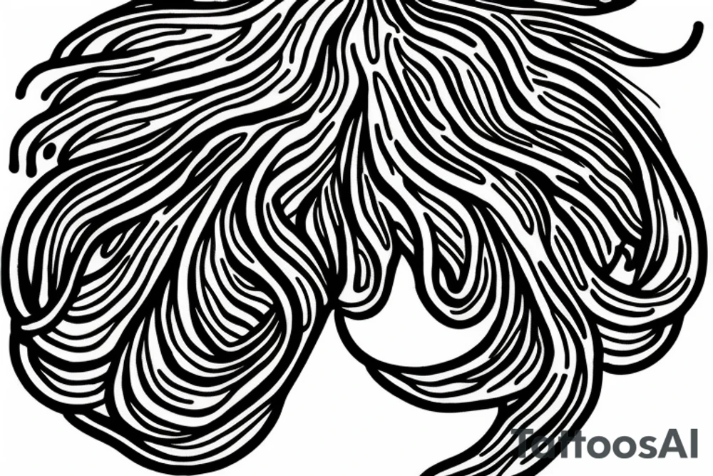 In the glass of wine there is a jelly-fish tattoo idea