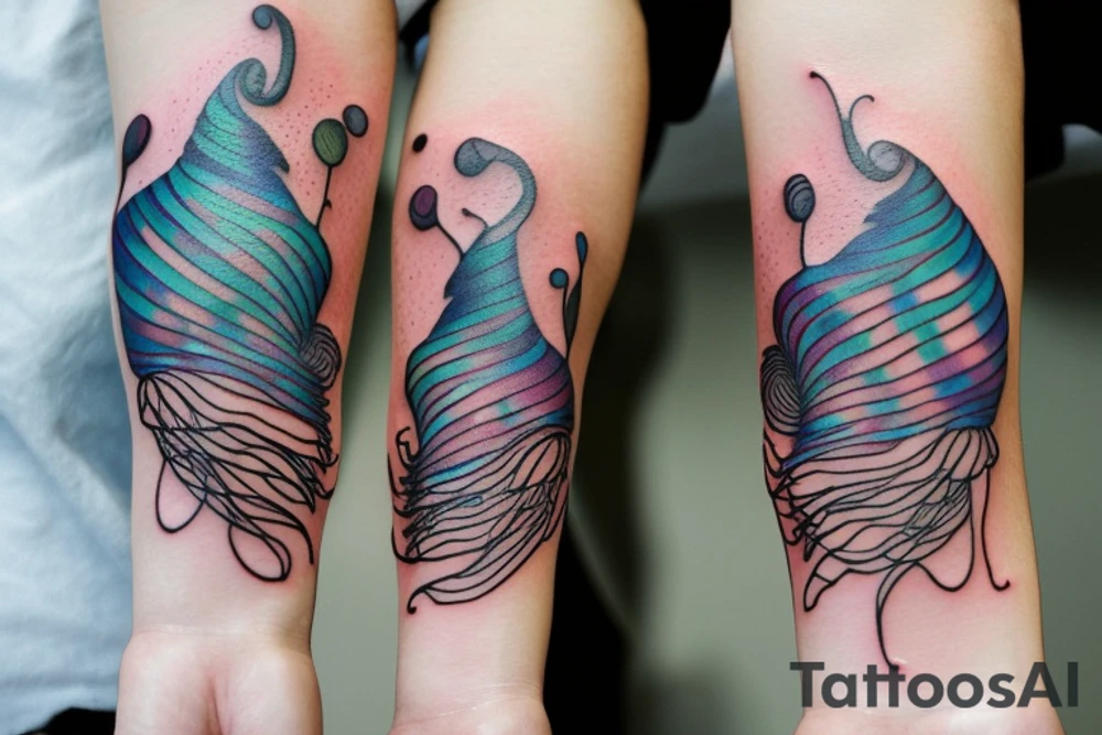 a beautiful jelly-fish tattoo idea
